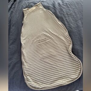 SOLD Wool Striped Cream Kids Pajamas Sleep Sack